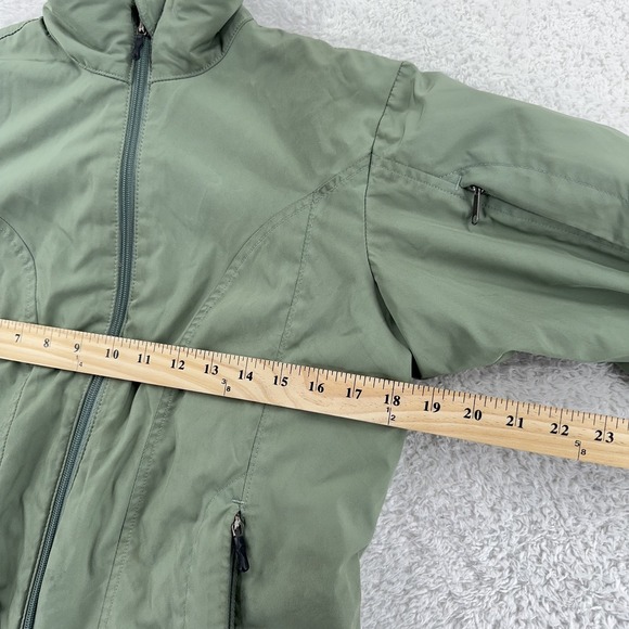 Patagonia Jacket Womens Small Green Full Zip Fleece Lined Outdoors Hiking Coat‎ - Picture 6 of 8